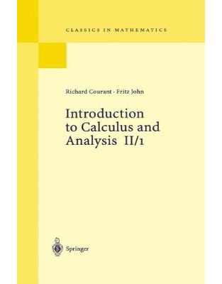 Introduction to Calculus and Analysis II/1 Introduction to Calculus and Analysis II/1
