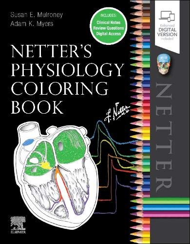 Coperta cărții "Netter&#039;s Physiology Coloring Book" de autor necunoscut