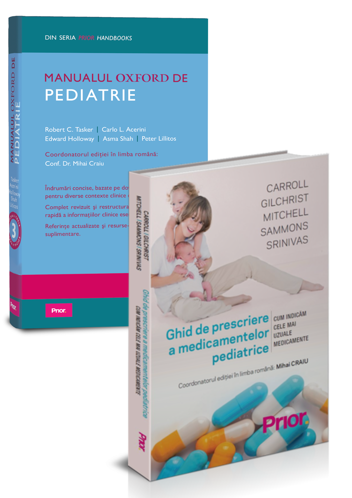 Coperta cărții "Pachet Manualul Oxford de Pediatrie + Ghid de prescriere a medicamentelor pediatrice" de autor necunoscut