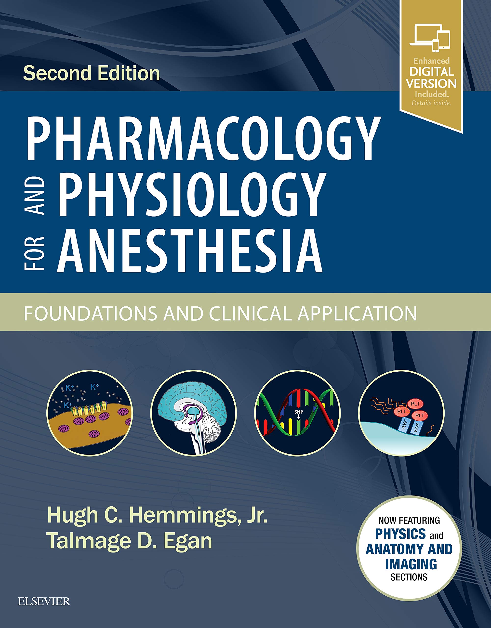 Coperta cărții "Pharmacology and Physiology for Anesthesia: Foundations and Clinical Application, 2e" de autor necunoscut
