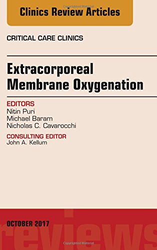Coperta cărții "Extracorporeal Membrane Oxygenation (ECMO), An Issue of Critical Care Clinics, 1e: Volume 33-4" de autor necunoscut