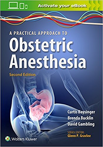 Coperta cărții "A Practical Approach to Obstetric Anesthesia" de autor necunoscut