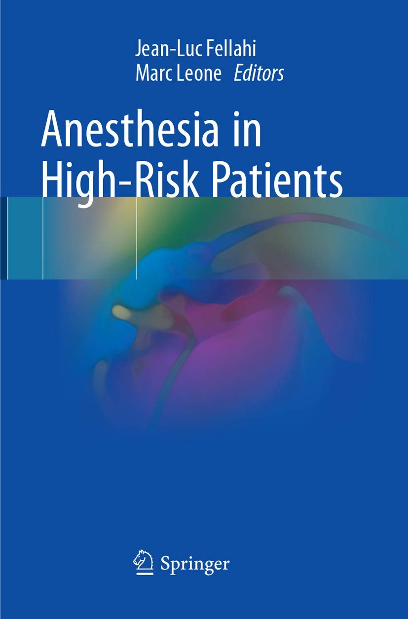 Coperta cărții "Anesthesia in High-Risk Patients" de autor necunoscut