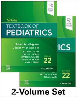 Coperta cărții "Nelson Textbook of Pediatrics, 2-Volume Set, 22nd Edition" de autor necunoscut