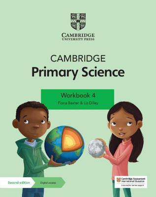 Coperta cărții "Cambridge Primary Science Workbook 4 with Digital Access (1 Year)" de autor necunoscut