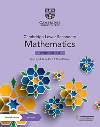 Coperta cărții "Cambridge Lower Secondary Mathematics Workbook 8 with Digital Access (1 Year) (Cambridge Lower Secondary Maths)" de autor necunoscut