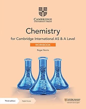 Coperta cărții "Cambridge International AS &amp; A Level Chemistry Workbook with Digital Access (2 Years) 3rd Edition" de autor necunoscut