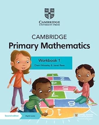 Coperta cărții "Cambridge Primary Mathematics Workbook 1 with Digital Access (1 Year) (Cambridge Primary Maths) 2nd Edition" de autor necunoscut