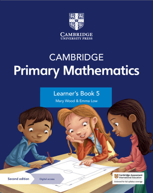 Coperta cărții "Cambridge Primary Mathematics Learner&#039;s Book 5 with Digital Access (1 Year) (Cambridge Primary Maths) 2nd Edition" de autor necunoscut