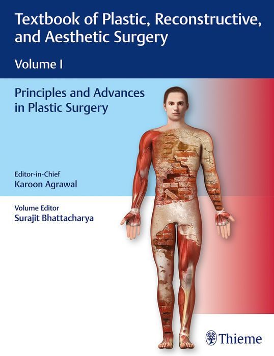 Coperta cărții "Textbook of Plastic, Reconstructive and Aesthetic Surgery (Vol. 1): Principles and Advances in Plastic Surgery" de autor necunoscut