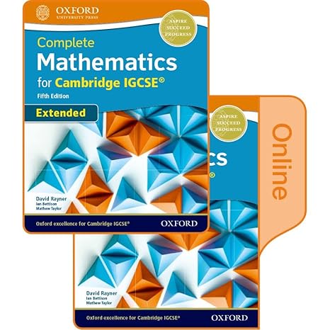 Coperta cărții "Complete Mathematics for Cambridge IGCSERG Student Book (Extended): Print &amp; Online Student Book Pack 5th Edition" de autor necunoscut