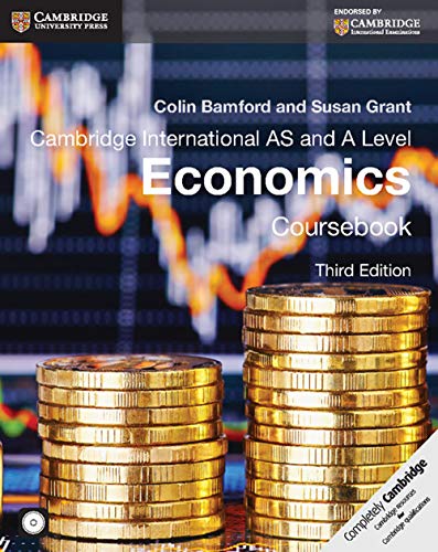 Coperta cărții "Cambridge International AS and A Level Economics Coursebook with CD-ROM" de autor necunoscut