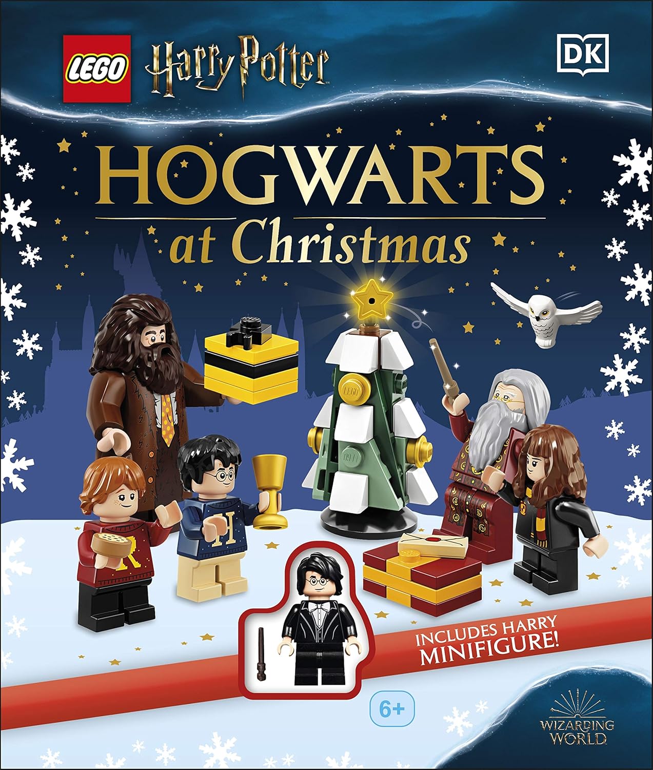 Coperta cărții "LEGO Harry Potter Hogwarts at Christmas: With LEGO Harry Potter Minifigure in Yule Ball Robes!" de autor necunoscut