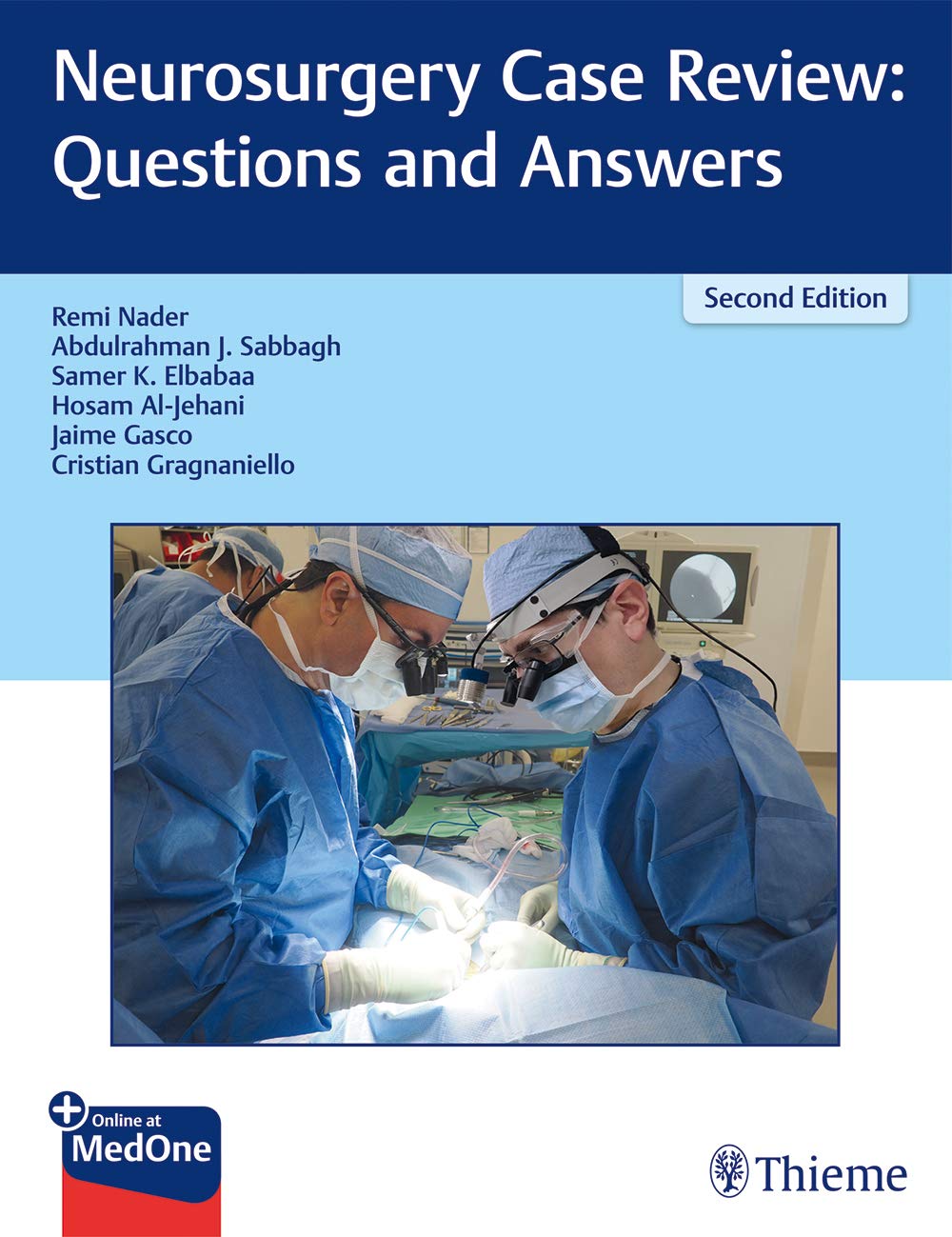 Coperta cărții "Neurosurgery Case Review: Questions and Answers" de autor necunoscut