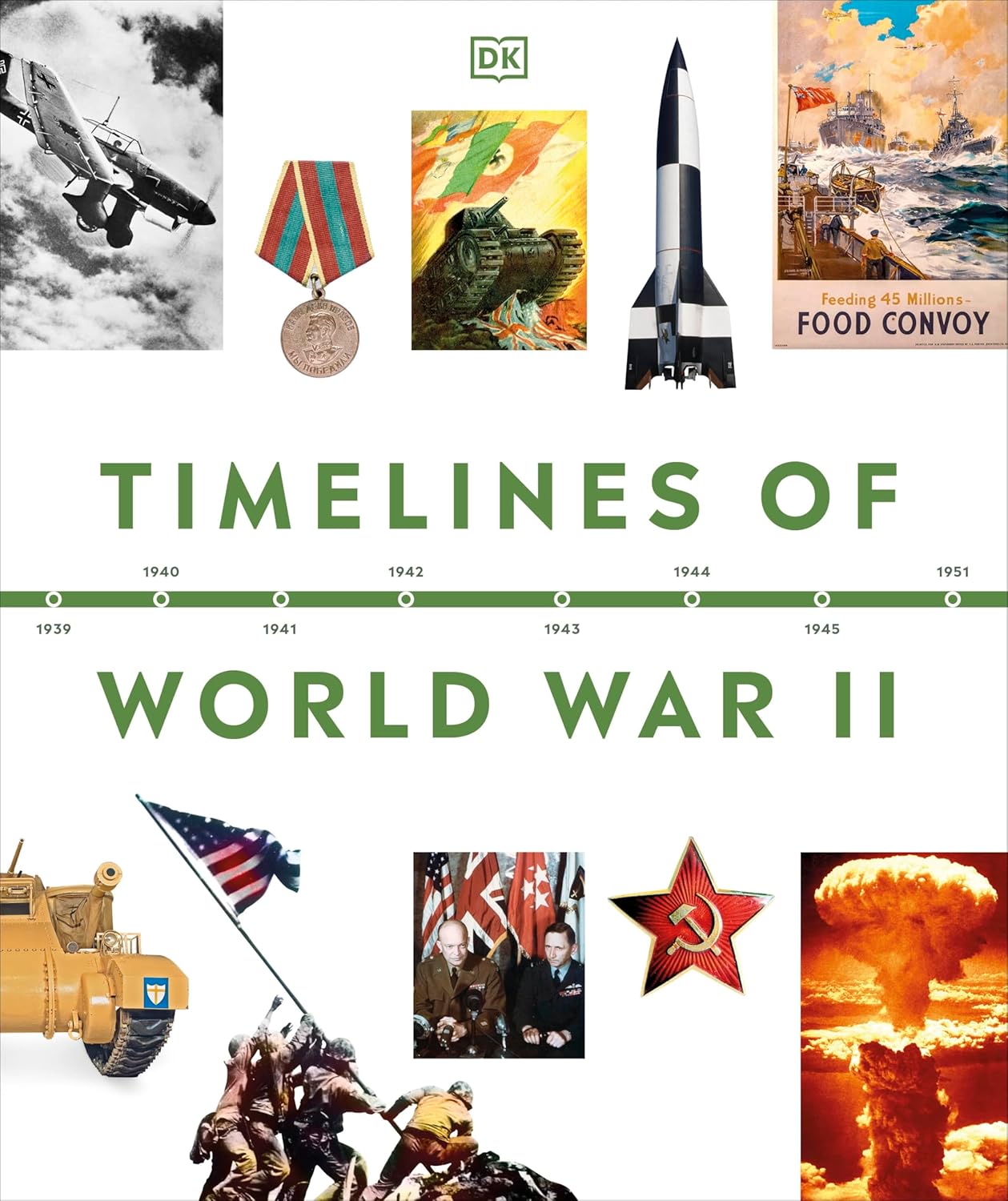 Coperta cărții "Timelines of World War II (DK Timelines)" de autor necunoscut