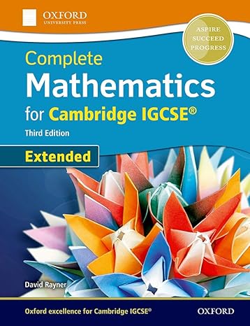 Coperta cărții "Complete Mathematics for Cambridge IGCSERG Student Book (Extended) 3rd Edition" de autor necunoscut