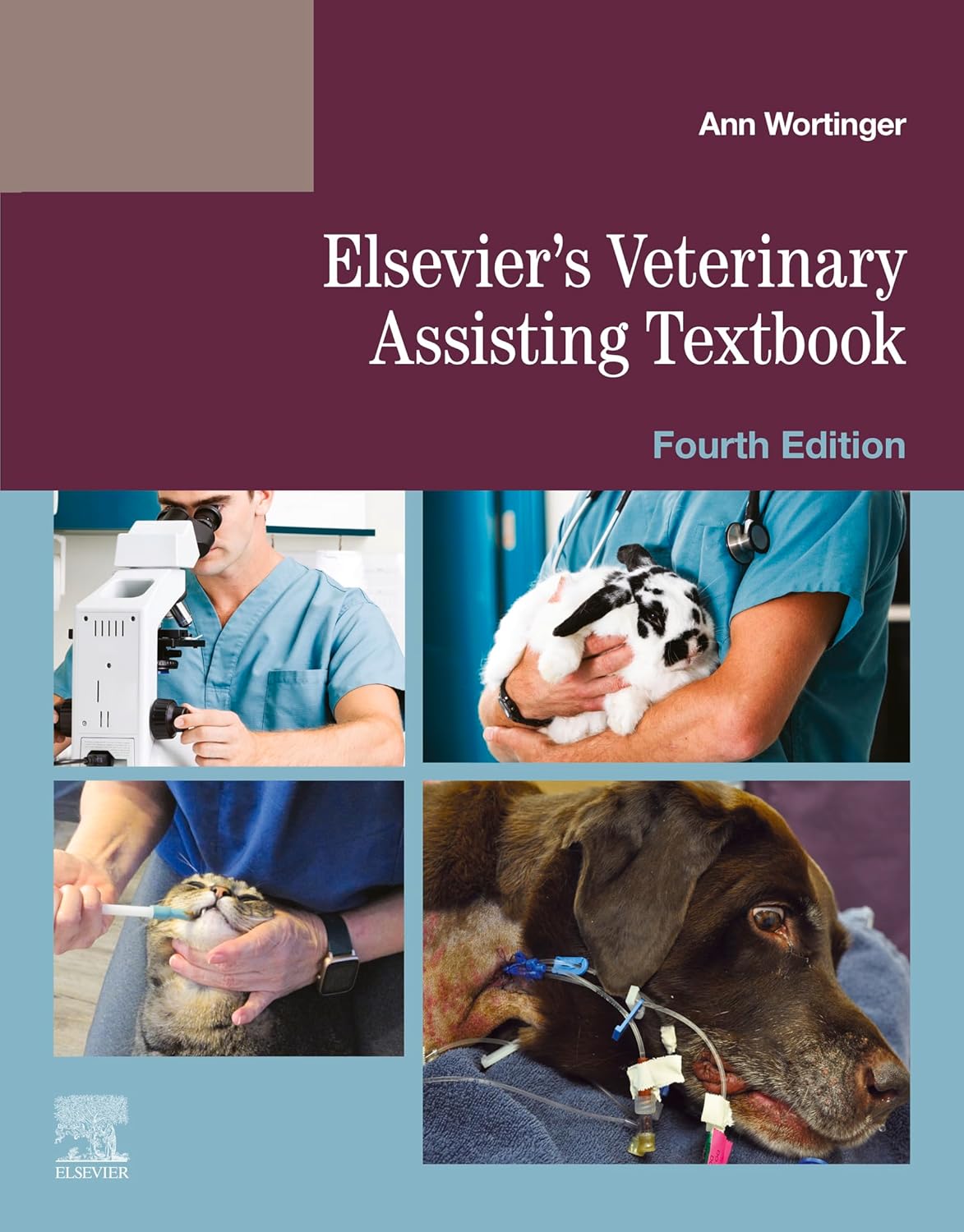 Coperta cărții "Elsevier&amp;#146;s Veterinary Assisting Textbook" de autor necunoscut