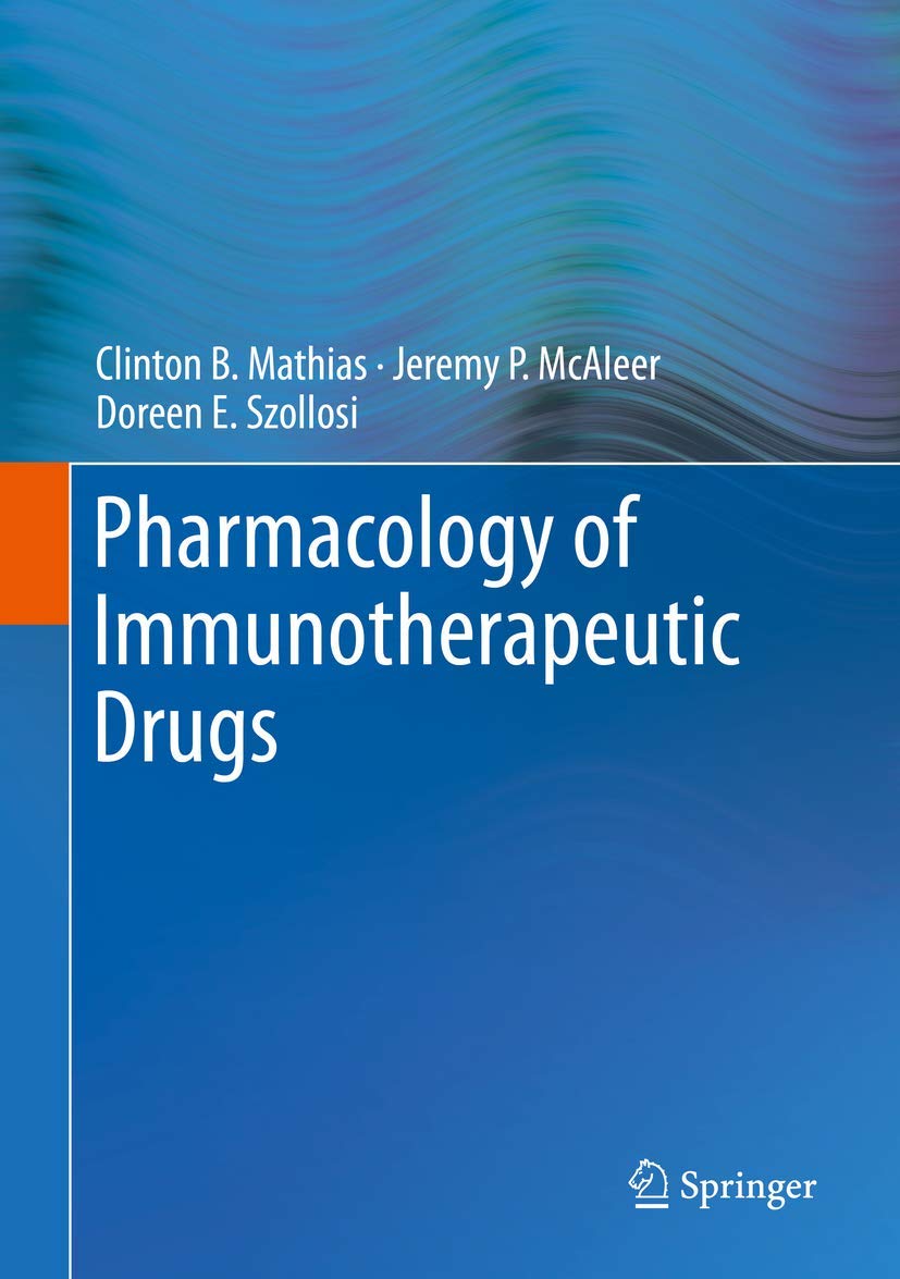 Coperta cărții "Pharmacology of Immunotherapeutic Drugs" de autor necunoscut