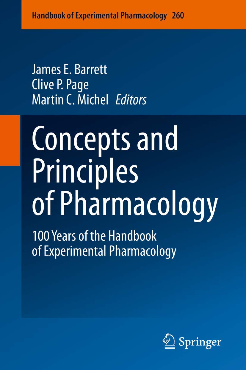 Coperta cărții "Concepts and Principles of Pharmacology: 100 Years of the Handbook of Experimental Pharmacology: 260" de autor necunoscut