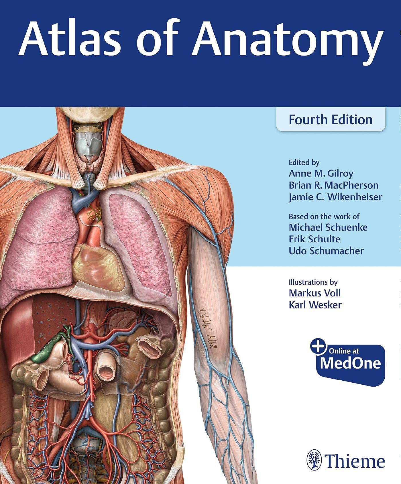 Coperta cărții "Atlas of Anatomy" de autor necunoscut