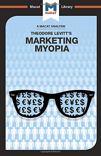 Coperta cărții "Marketing Myopia" de autor necunoscut
