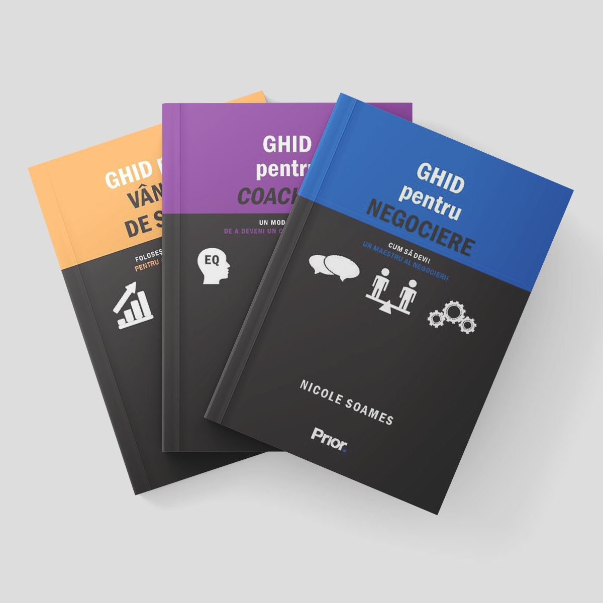 Coperta cărții "Ghid pentru vanzari de succes+Ghid pentru coaching+Ghid pentru negociere" de autor necunoscut