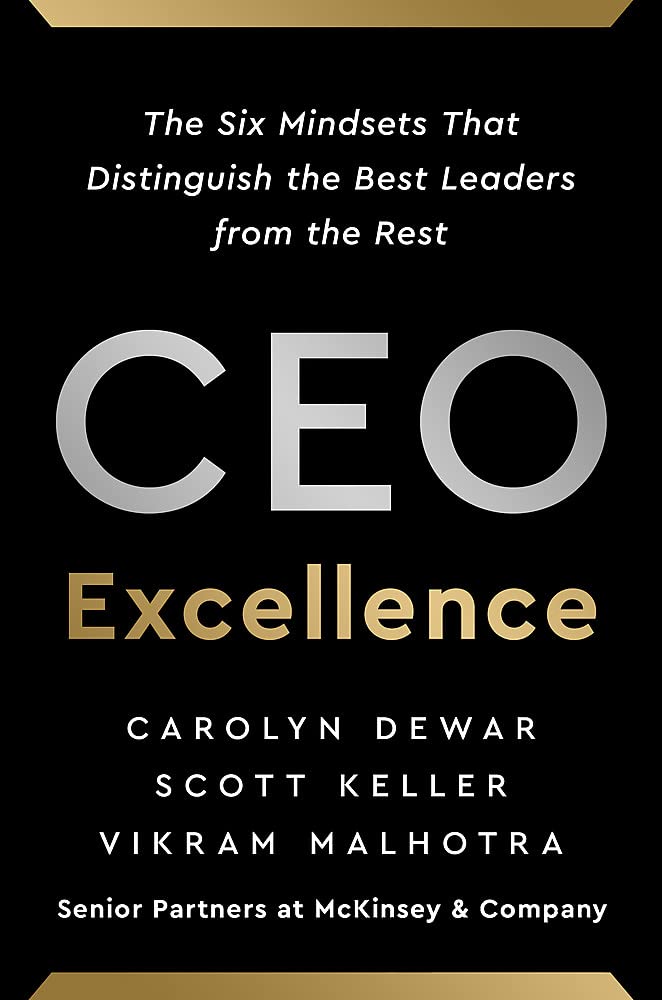 Coperta cărții "CEO Excellence: The Six Mindsets That Distinguish the Best Leaders from the Rest" de autor necunoscut