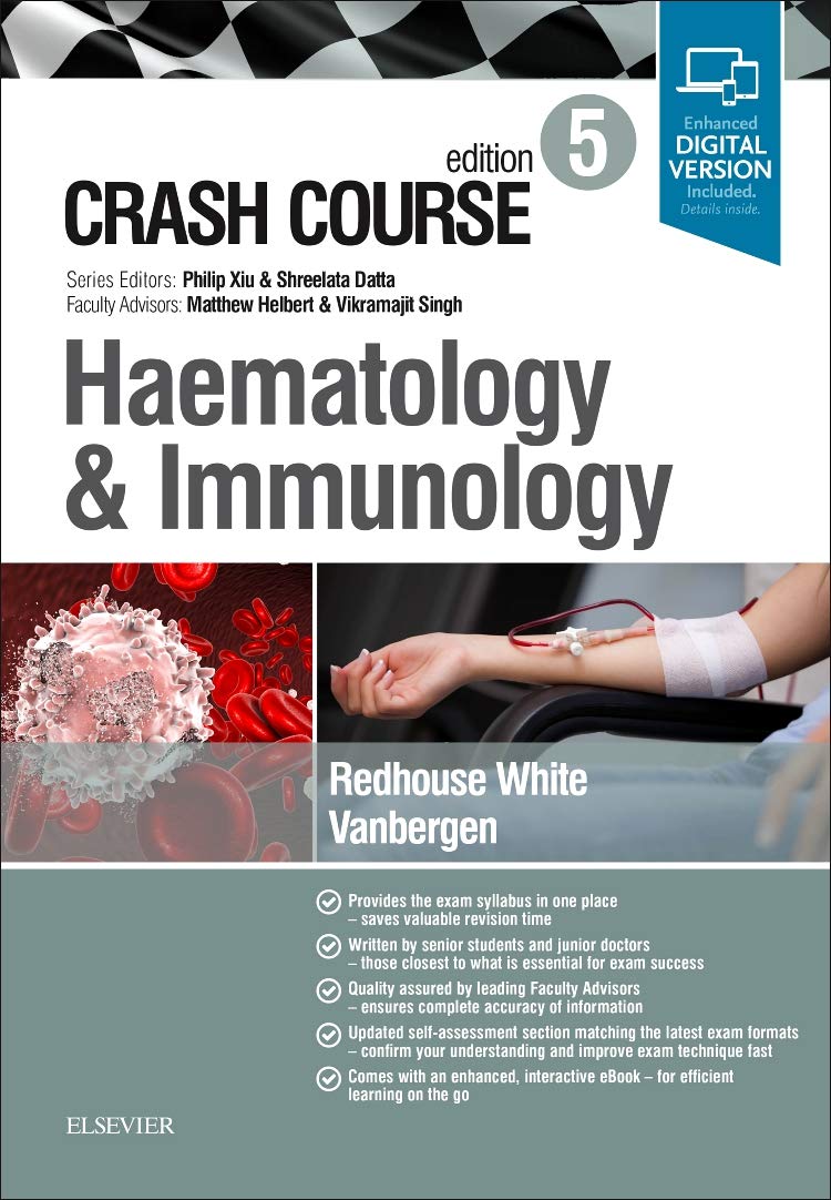 Coperta cărții "Crash Course Haematology and Immunology, 5th Edition" de autor necunoscut