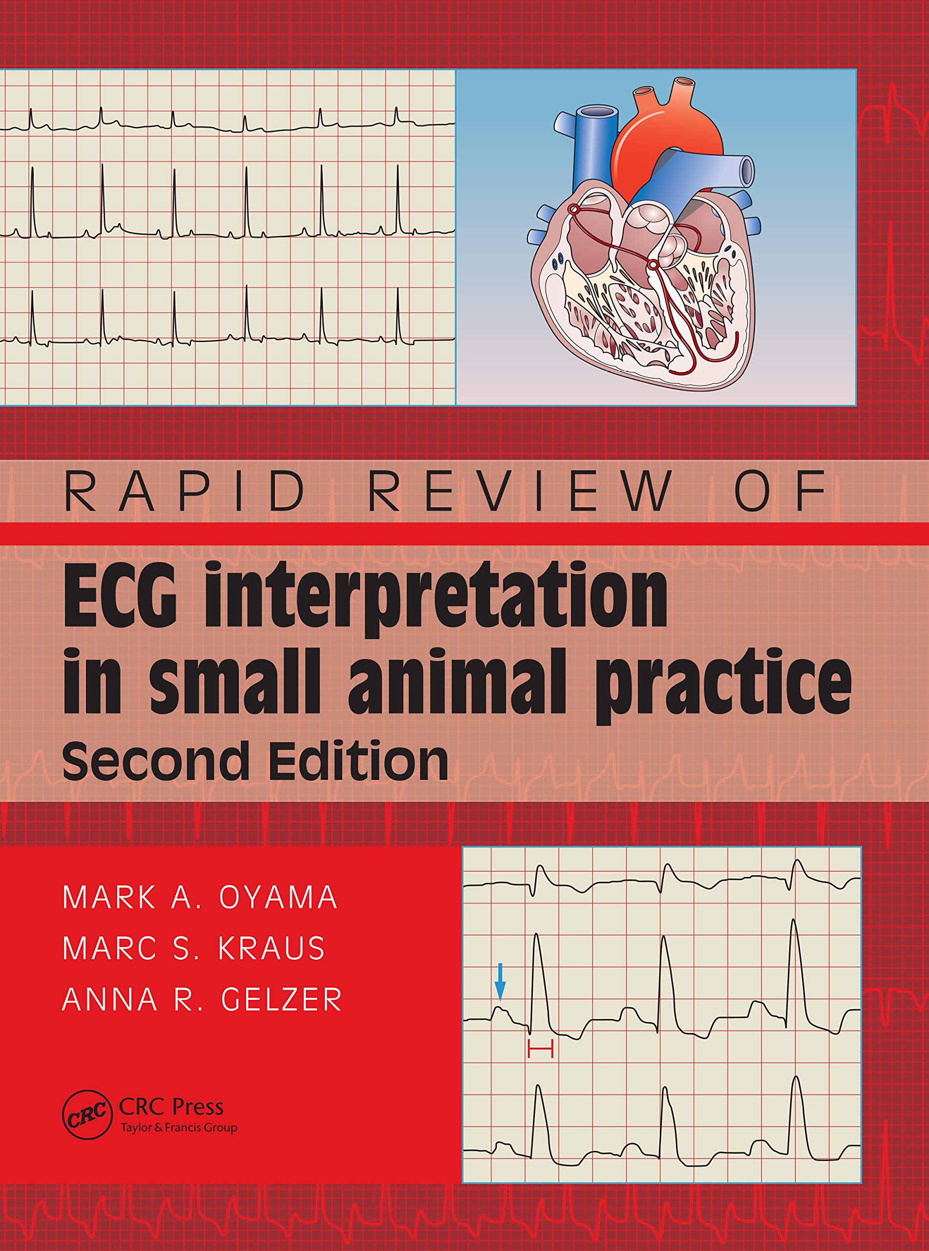 Coperta cărții "Rapid Review of ECG Interpretation in Small Animal Practice" de autor necunoscut