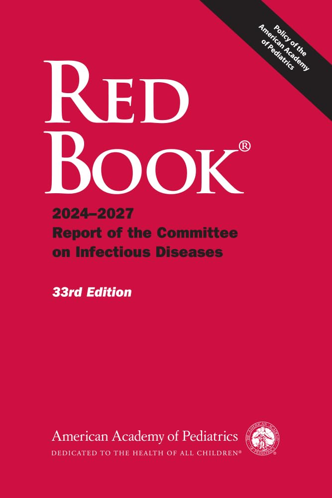 Coperta cărții "Red Book&amp;#174; 2024: Report of the Committee on Infectious Diseases, 33rd Edition" de autor necunoscut