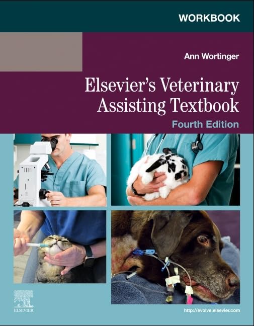 Coperta cărții "Workbook for Elsevier&#039;s Veterinary Assisting Textbook" de autor necunoscut