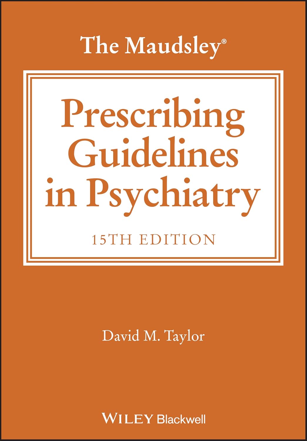 Coperta cărții "The Maudsley Prescribing Guidelines in Psychiatry" de autor necunoscut