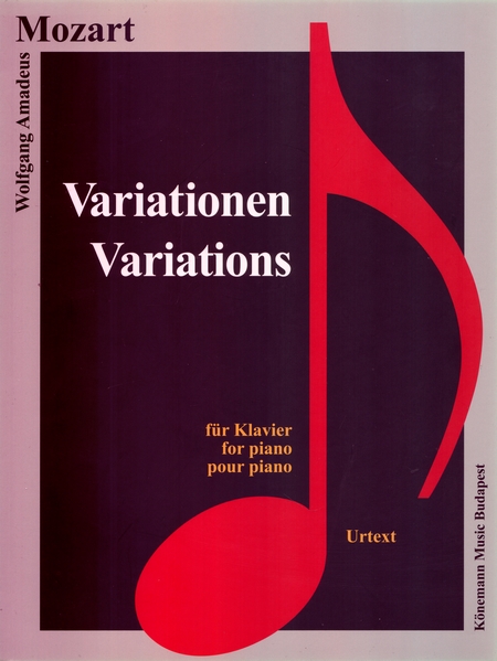 Coperta cărții "Mozart, Variationen" de autor necunoscut
