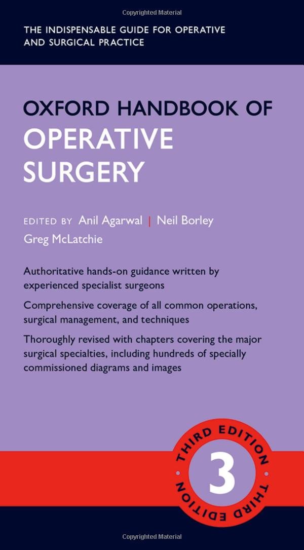 Coperta cărții "Oxford Handbook of Operative Surgery" de autor necunoscut
