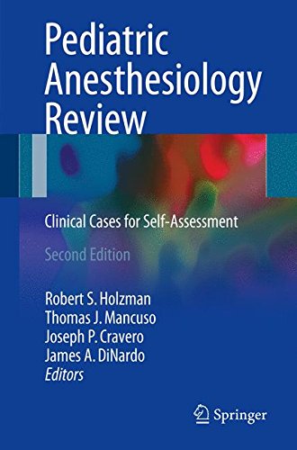 Coperta cărții "Pediatric Anesthesiology Review: Clinical Cases for Self-Assessment" de autor necunoscut