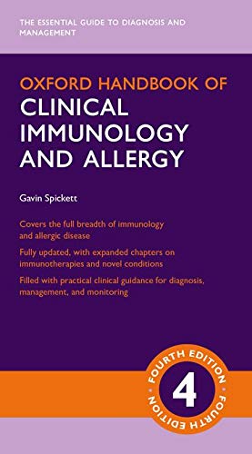 Coperta cărții "Oxford Handbook of Clinical Immunology and Allergy (Oxford Medical Handbooks)" de autor necunoscut