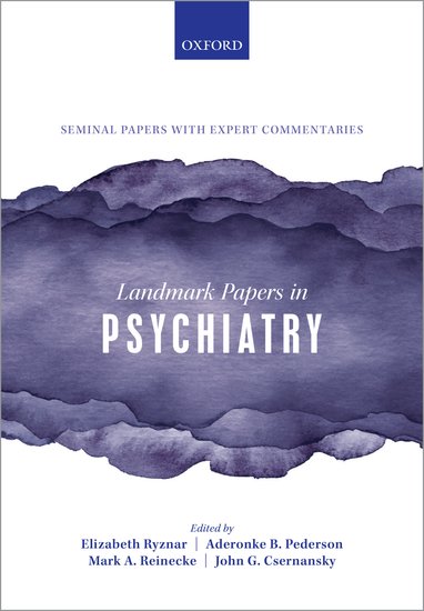 Coperta cărții "Landmark Papers in Psychiatry" de autor necunoscut