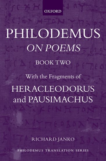 Coperta cărții "Philodemus: On Poems, Book 2" de autor necunoscut