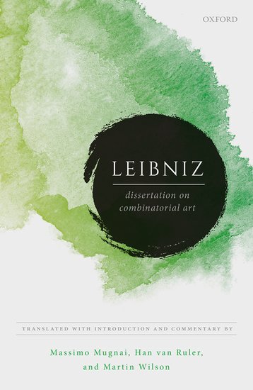 Coperta cărții "Leibniz: Dissertation on the Combinatorial Art" de autor necunoscut