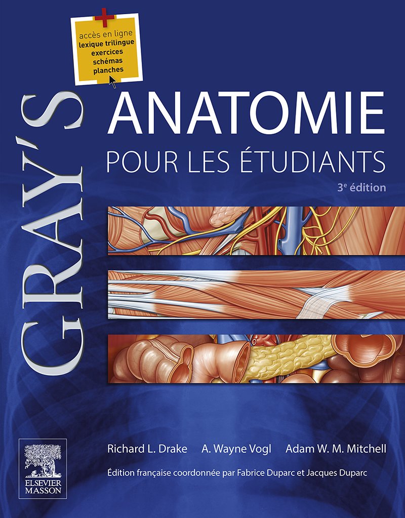 Coperta cărții "Gray&#039;s Anatomie pour les &amp;#233;tudiants" de autor necunoscut