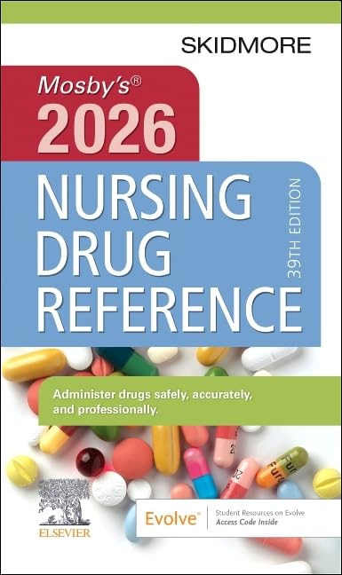 Coperta cărții "Mosby&#039;s 2026 Nursing Drug Reference" de autor necunoscut