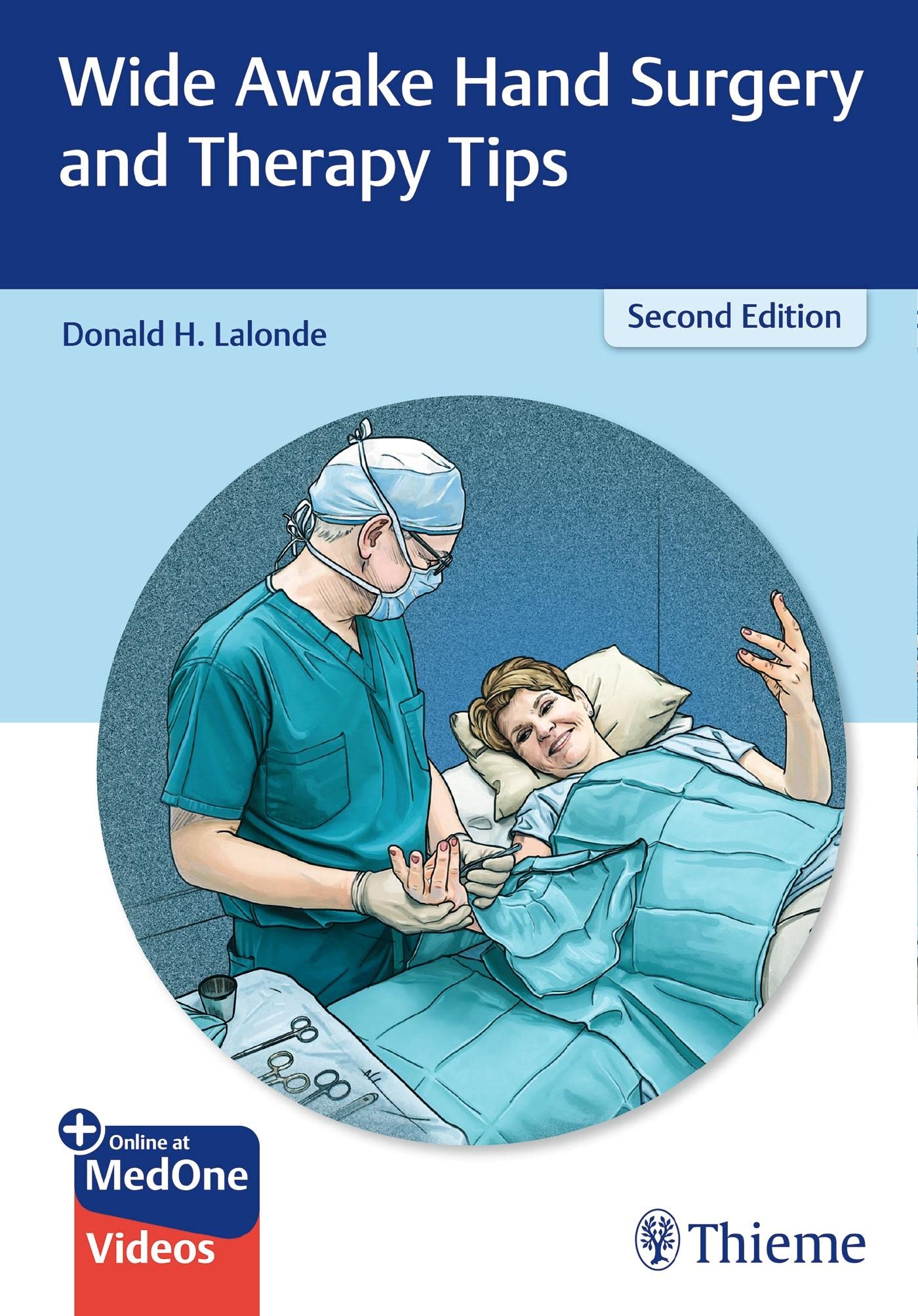 Coperta cărții "Wide Awake Hand Surgery and Therapy Tips" de autor necunoscut