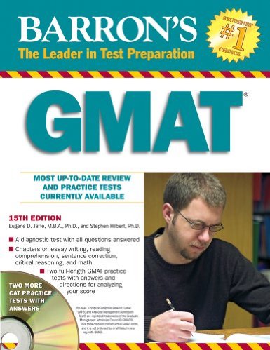 Coperta cărții "Barron&#039;s GMAT. Book with CD" de autor necunoscut