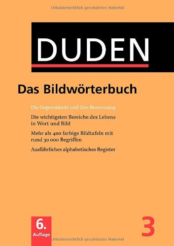 Coperta cărții "Der Duden in 12 B&amp;#228;nden - Band 3 : Das Bildw&amp;#246;rterbuch" de autor necunoscut