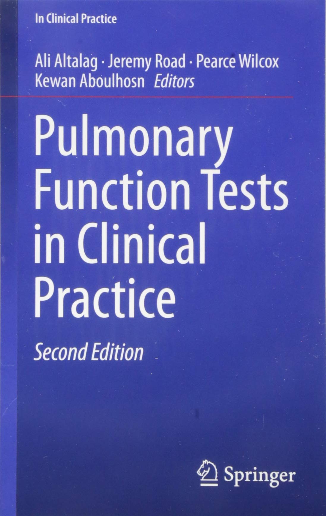 Coperta cărții "Pulmonary Function Tests in Clinical Practice" de autor necunoscut