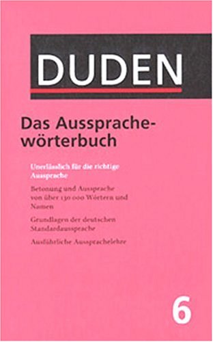 Coperta cărții "Der Duden, 12 Bde., Band 6, Duden Aussprachew&amp;#246;rterbuch" de autor necunoscut