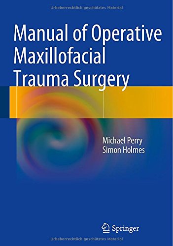 Coperta cărții "Manual of Operative Maxillofacial Trauma Surgery" de autor necunoscut