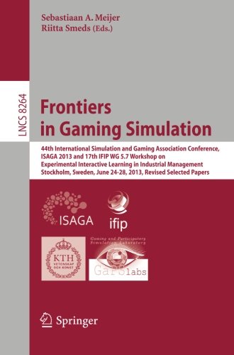 Coperta cărții "Frontiers in Gaming Simulation" de autor necunoscut