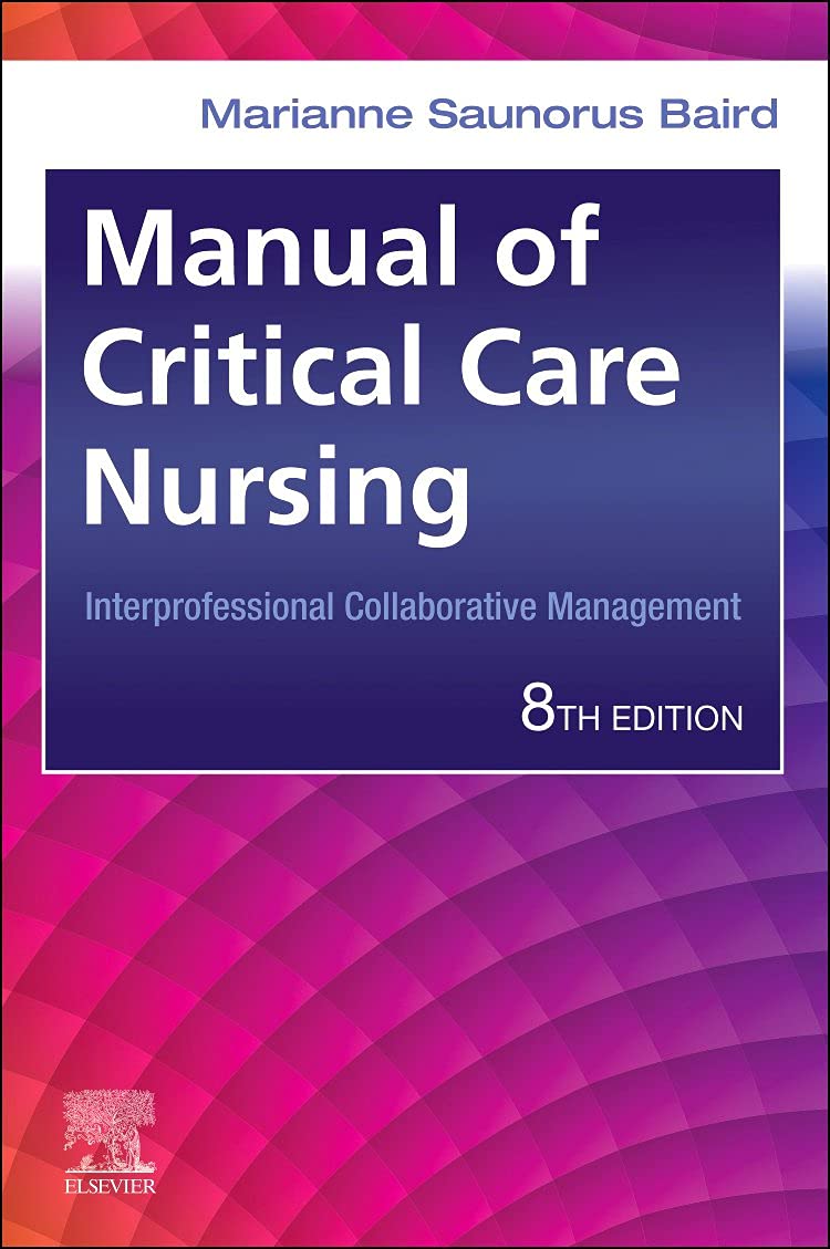 Coperta cărții "Manual of Critical Care Nursing" de autor necunoscut