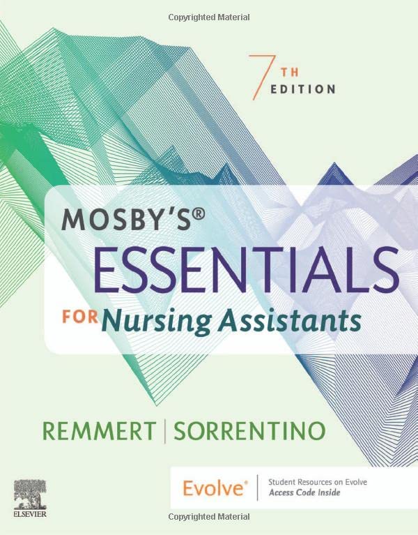 Coperta cărții "Mosby&#039;s Essentials for Nursing Assistants" de autor necunoscut